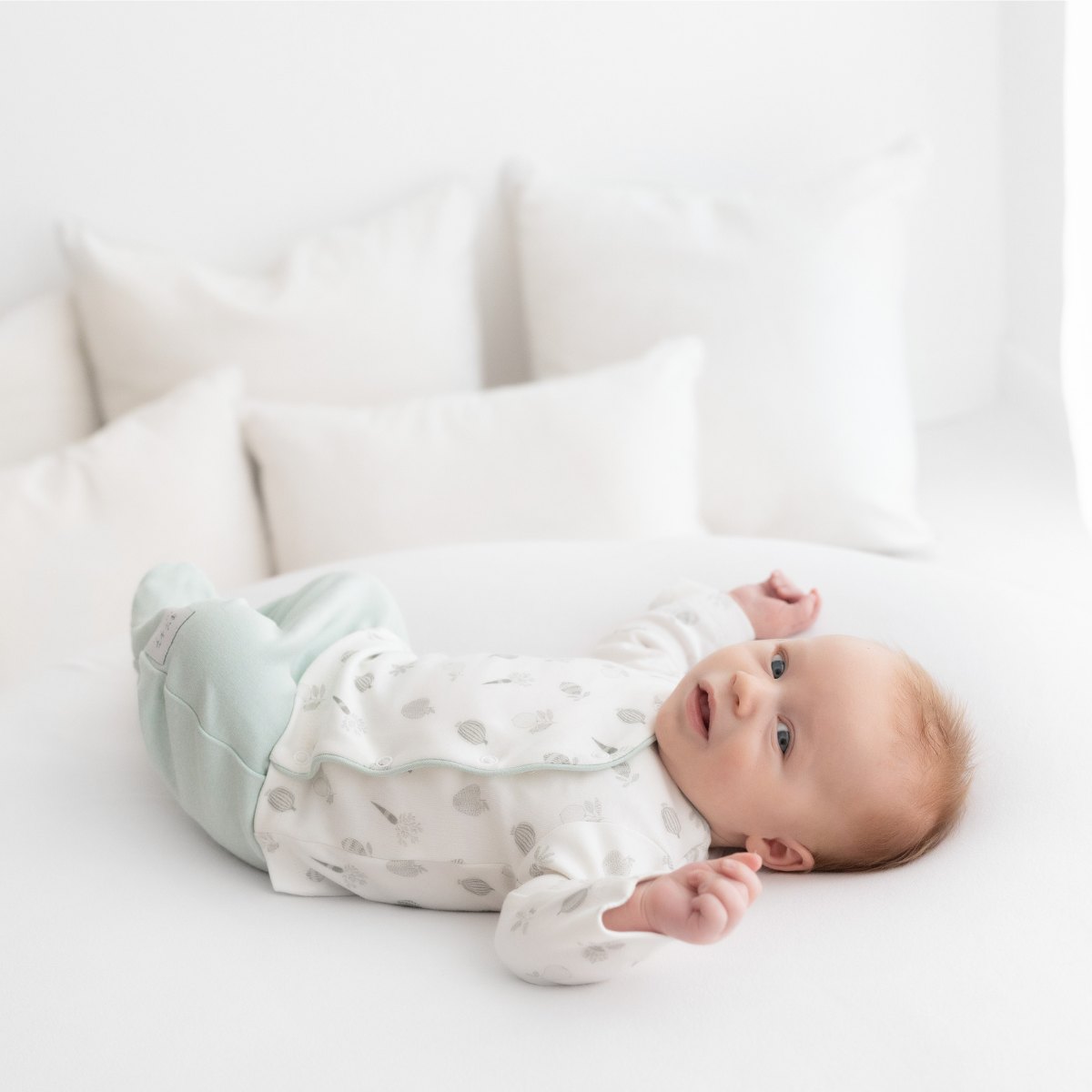 Pyjamas deux pièces Imprimé vert