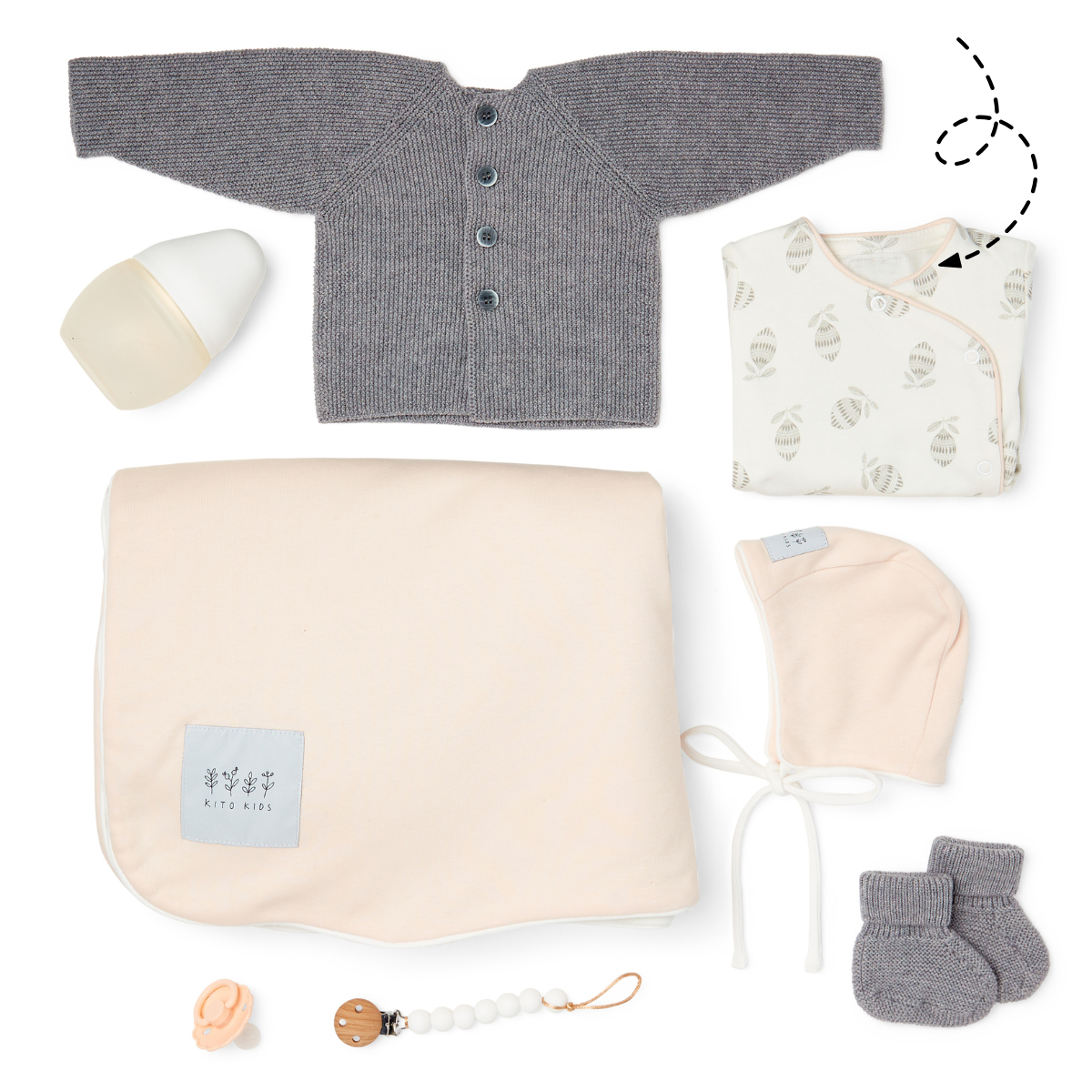 Pyjamas une pièce Imprimé rose