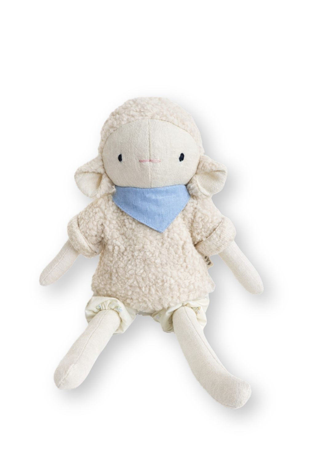 Une adorable peluche mouton en lin naturel, idéal pour apporter confort, tendresse et sécurité à votre tout-petit dès les premiers mois.