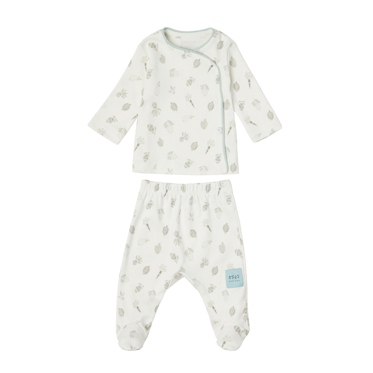 Pyjamas deux pièces Imprimé vert
