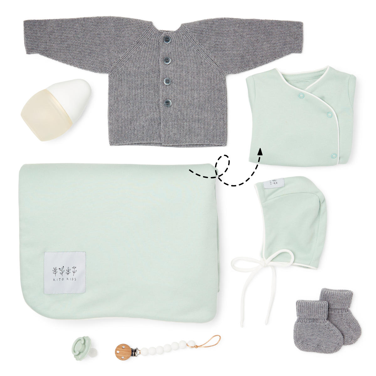 Pyjamas une pièce Vert