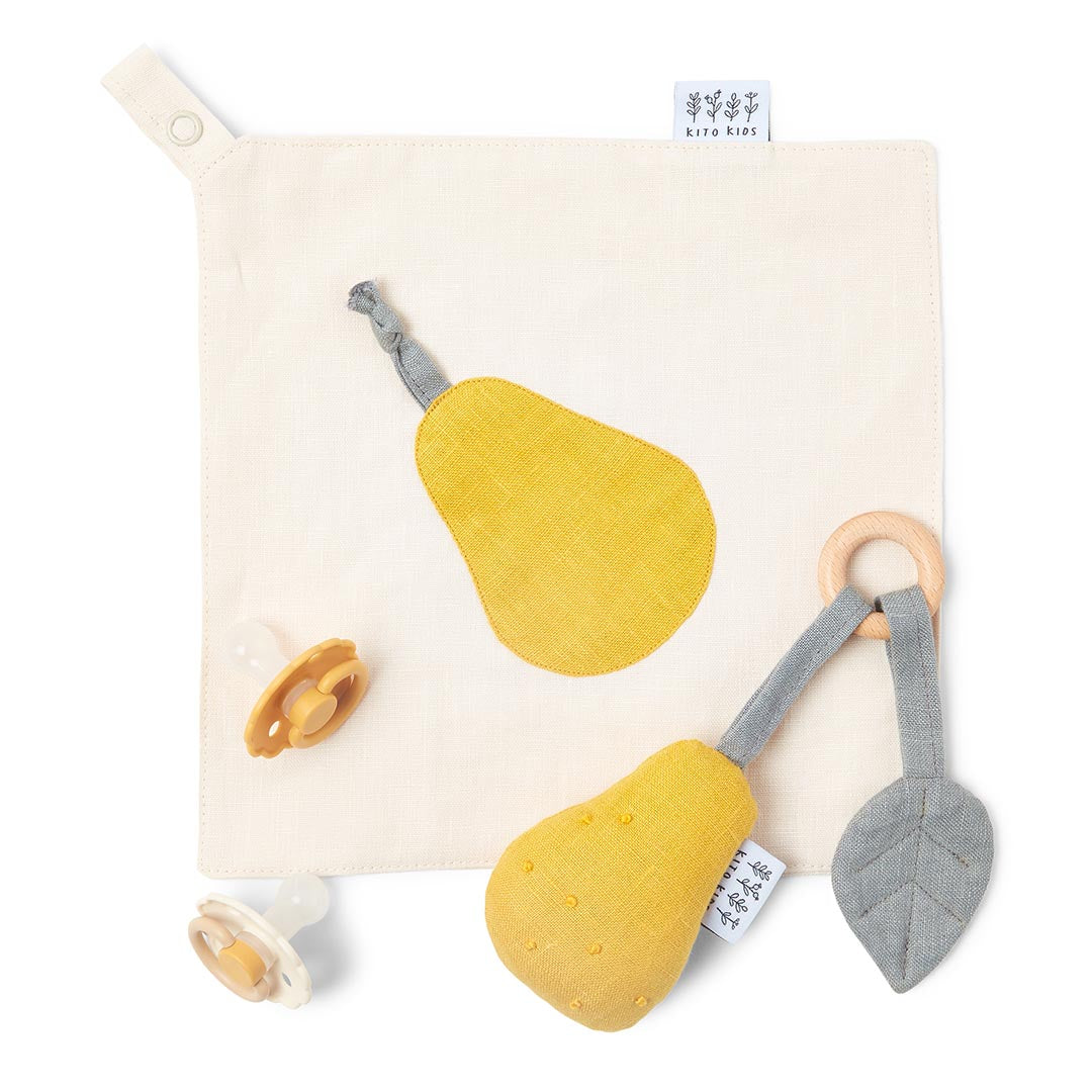 Pacifier Holder Gift Set - Pear