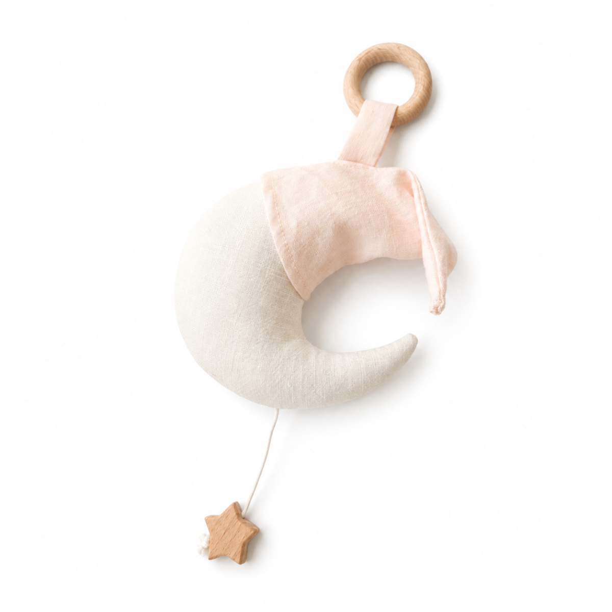 Boîte à musique Lune rose