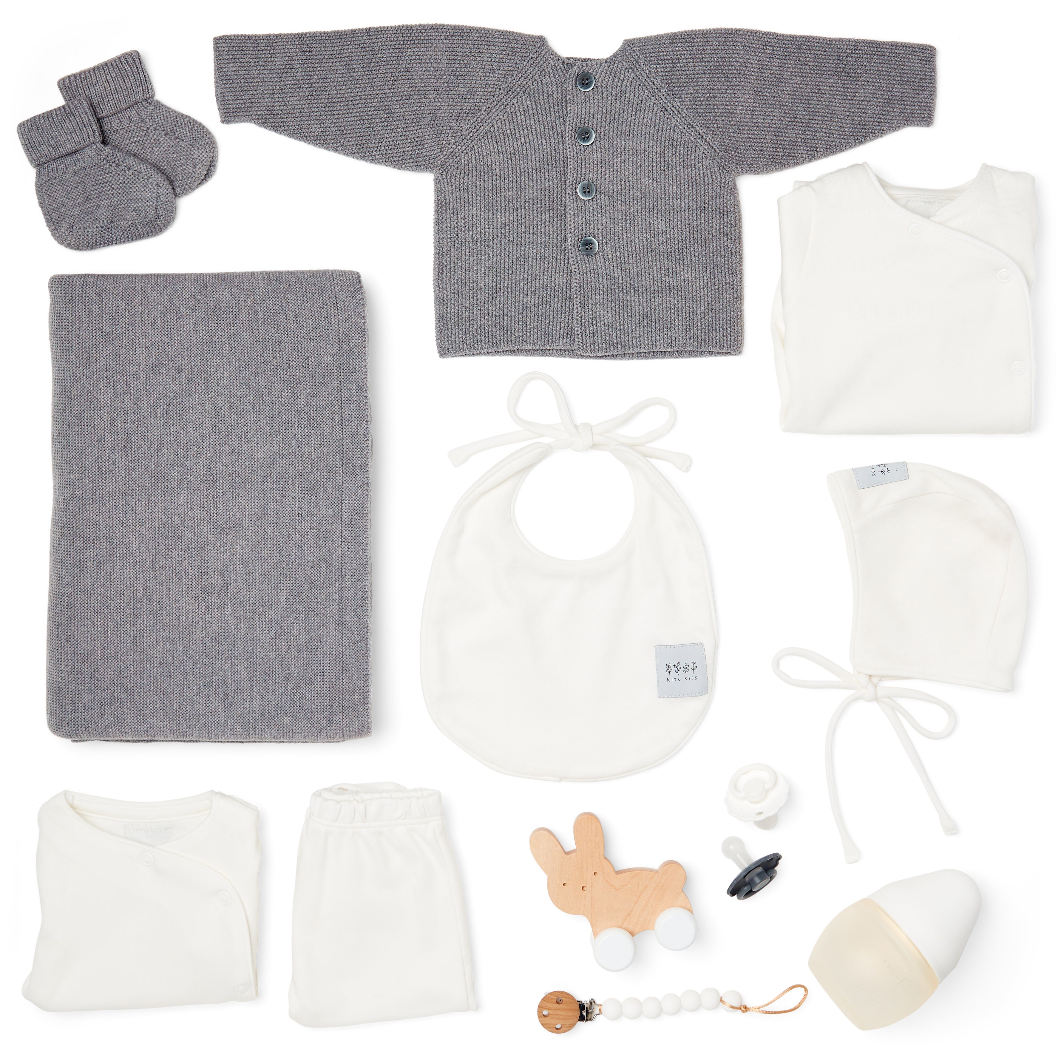 Prestige-Geschenkset Sanftheit – Große Box Baby Merino Weiß